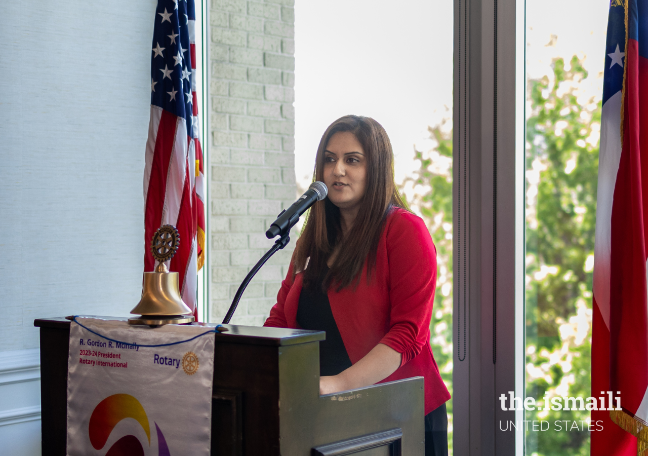 Dr. Rozina Merchant, President of the Ismaili Council, delivered her closing remarks at the 2023 International Day of Peace Luncheon.