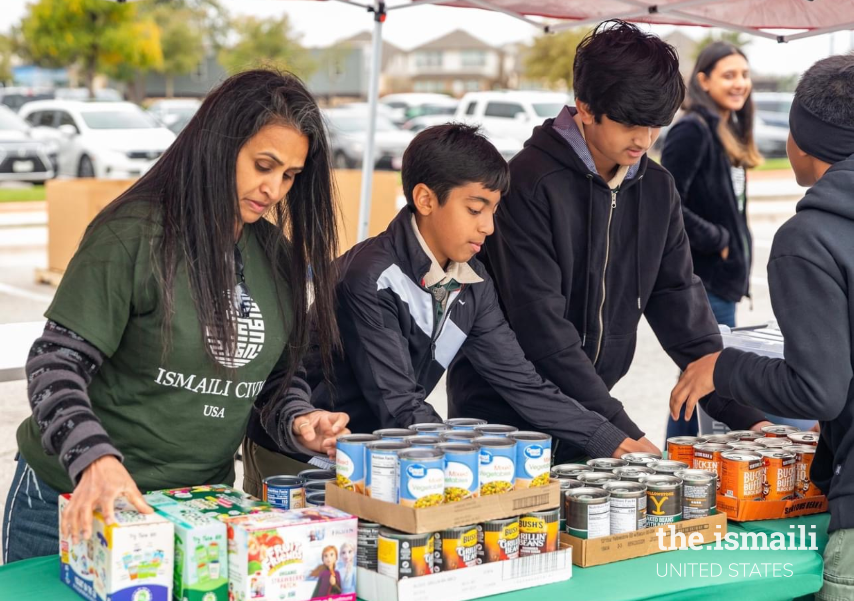 Ismaili Civic Volunteers at the Ismaili Jamatkhana in Austin.