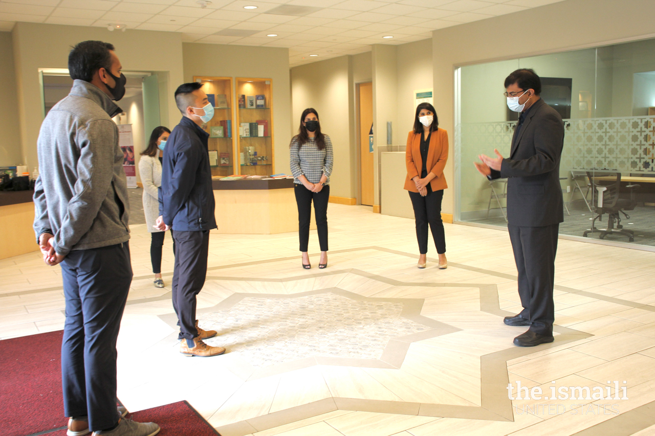 Assemblymember Lee with Ismaili ambassadors at the Santa Clara Valley Jamatkhana.