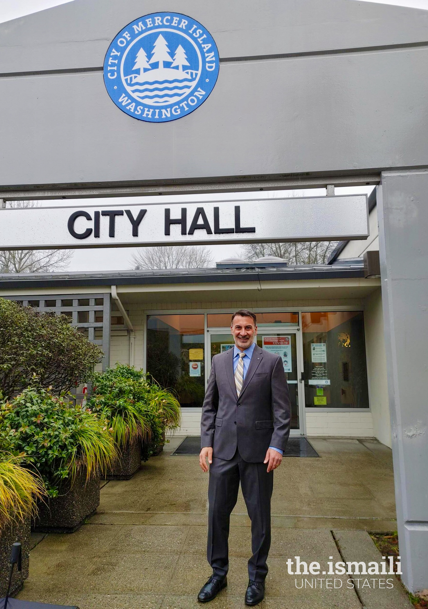 Mayor Salim Nice at Mercer Island City Hall