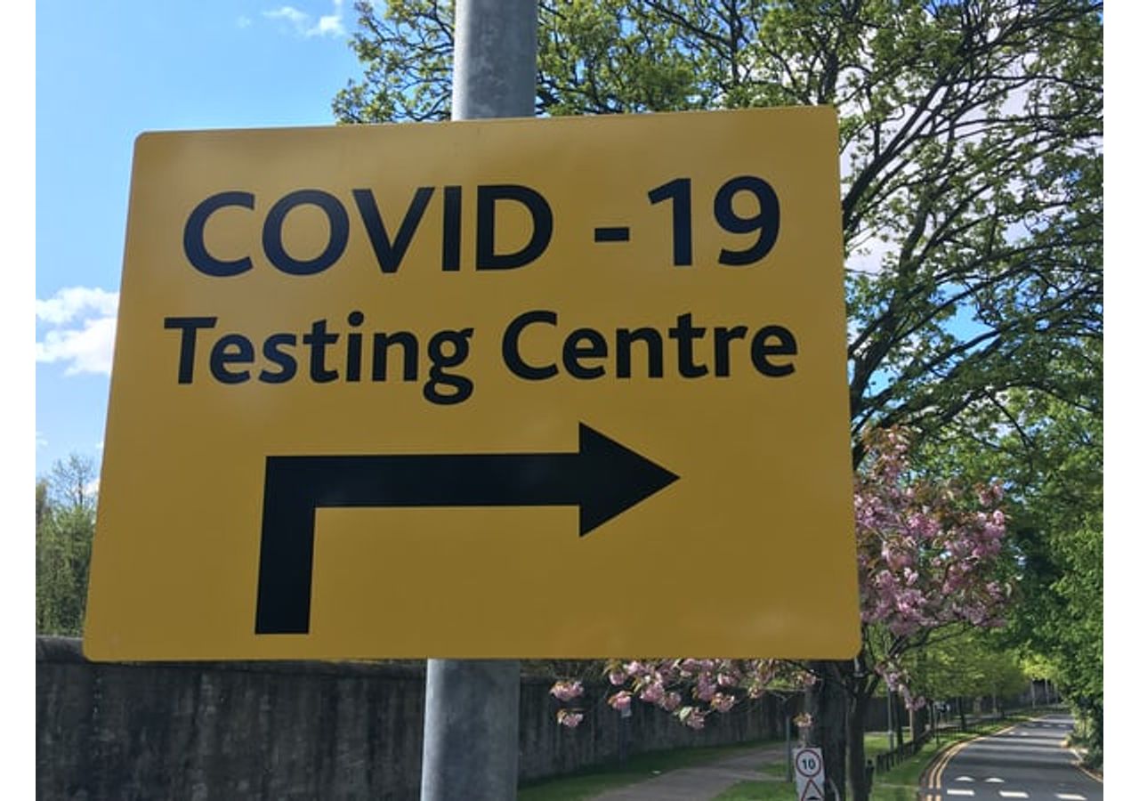 Covid Test Centre, a location many have had to visit during the pandemic.