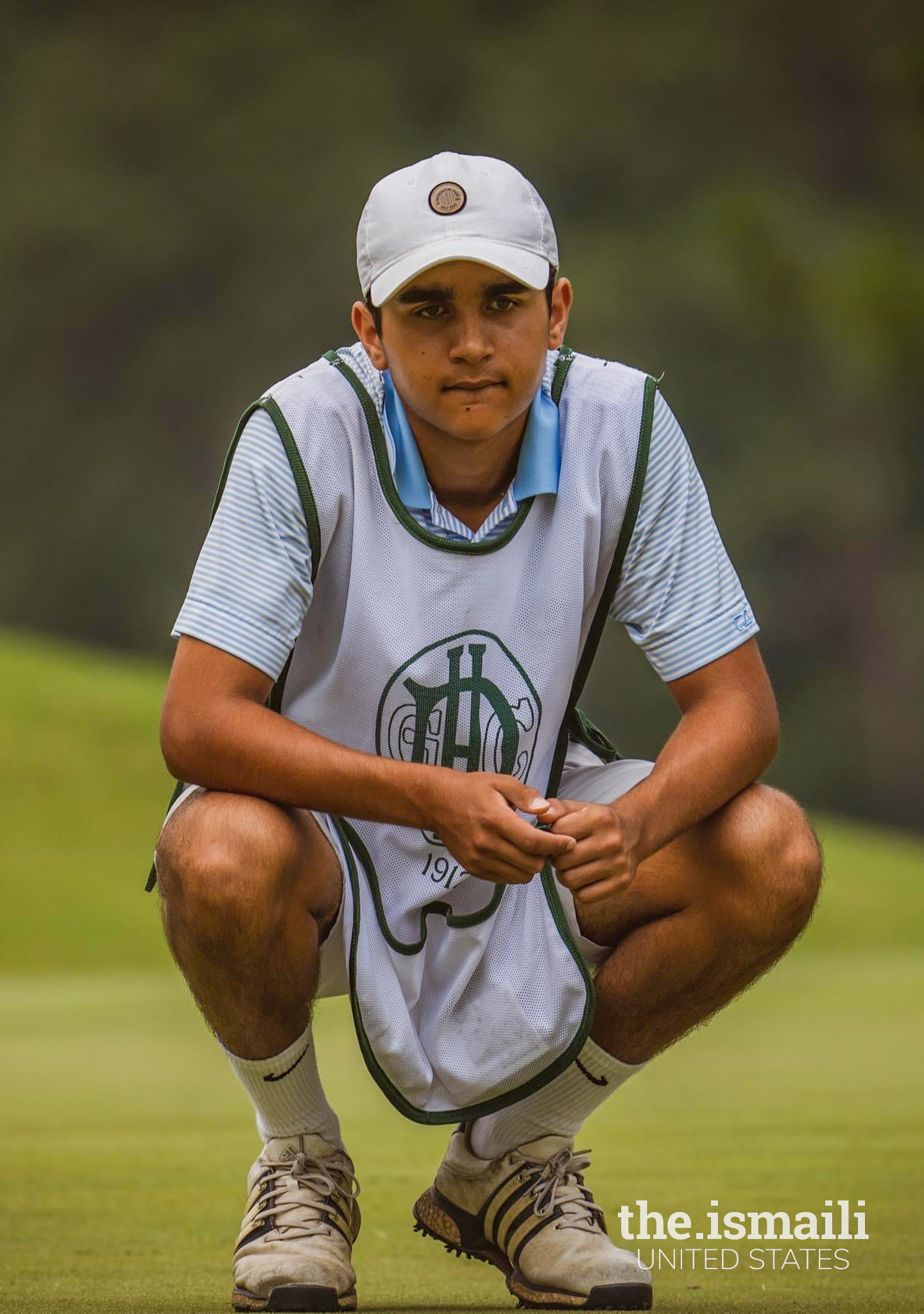 Aydin caddying Zidan at the Dogwood Invitational  Amateur Tournament.