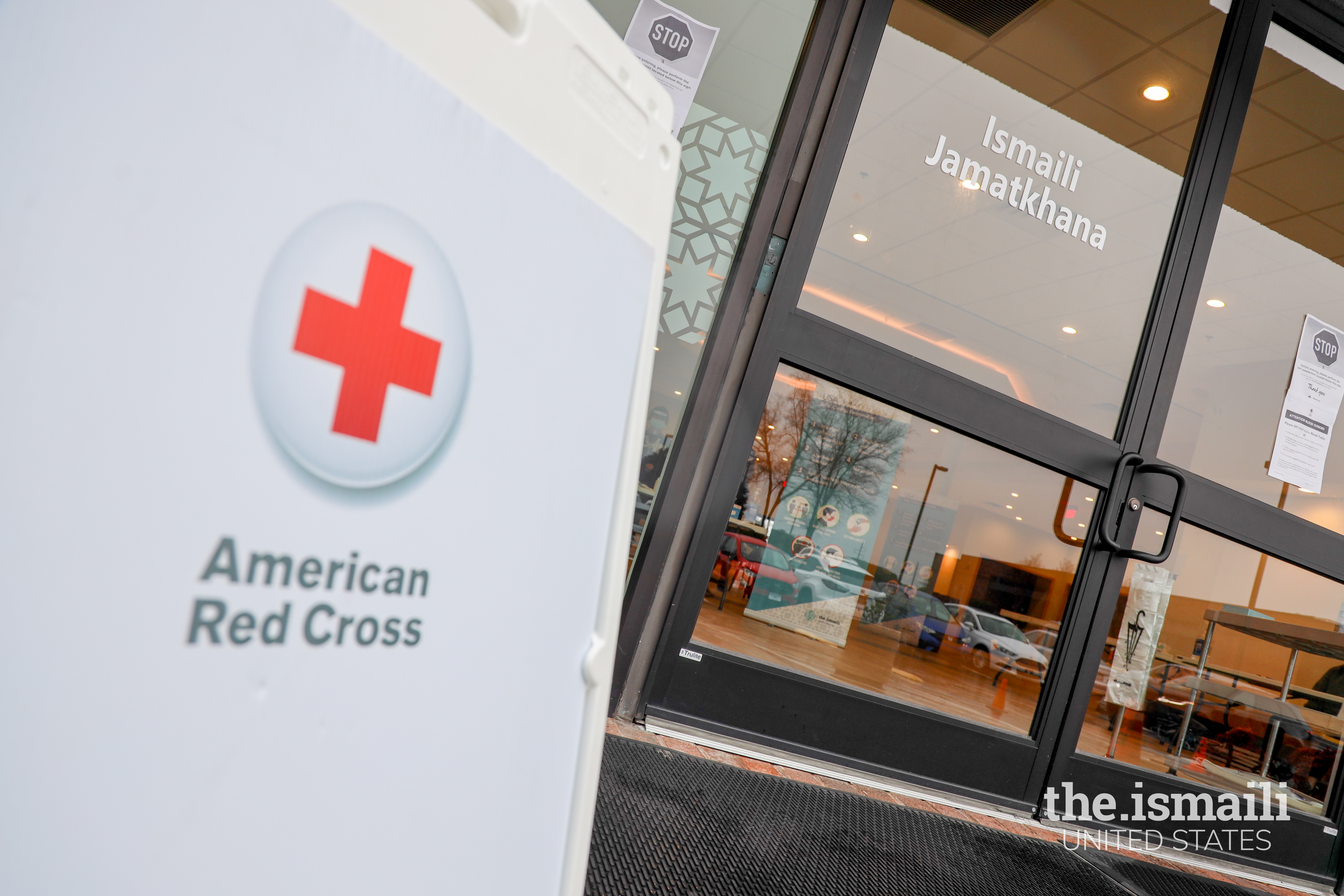 The Ismaili Jamatkhana in Atlanta was a site for an American Red Cross blood drive at the time of Mr. Hashmi’s visit.