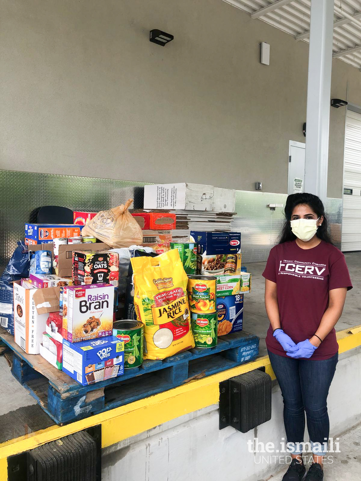 Some of the food donations collected by I-CERV volunteers in metro-Atlanta for the COVID-19 Recovery Drive.