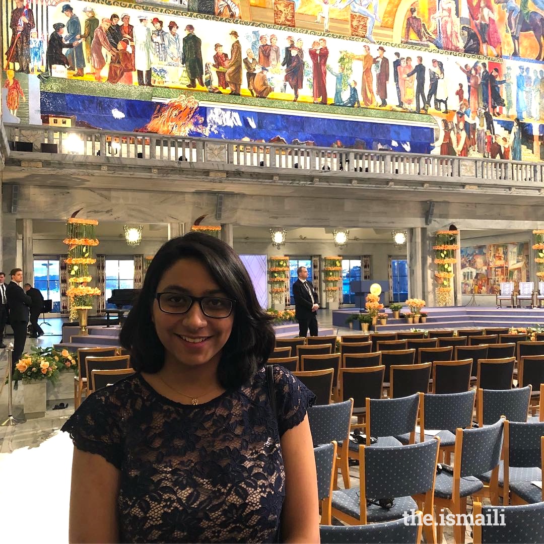 Asma had the chance to attend the Nobel Peace Prize Ceremony 2018 as part of the Telenor Youth Forum competition.