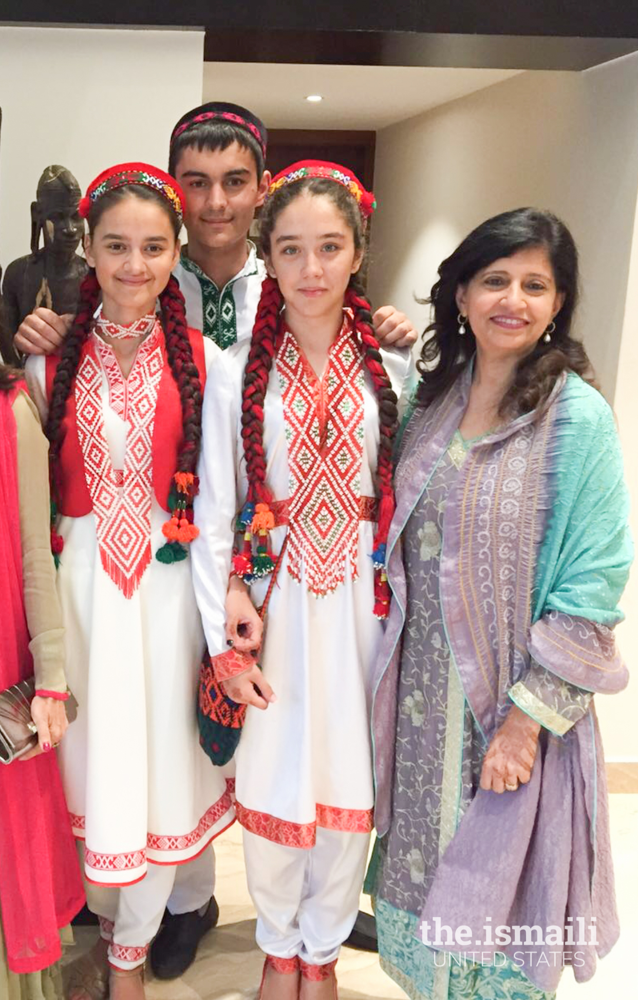 Dilshad with her extended family, camp participants who she served as onsite nurse and mentored. She has stayed in touch with well beyond the Global Encounters program.