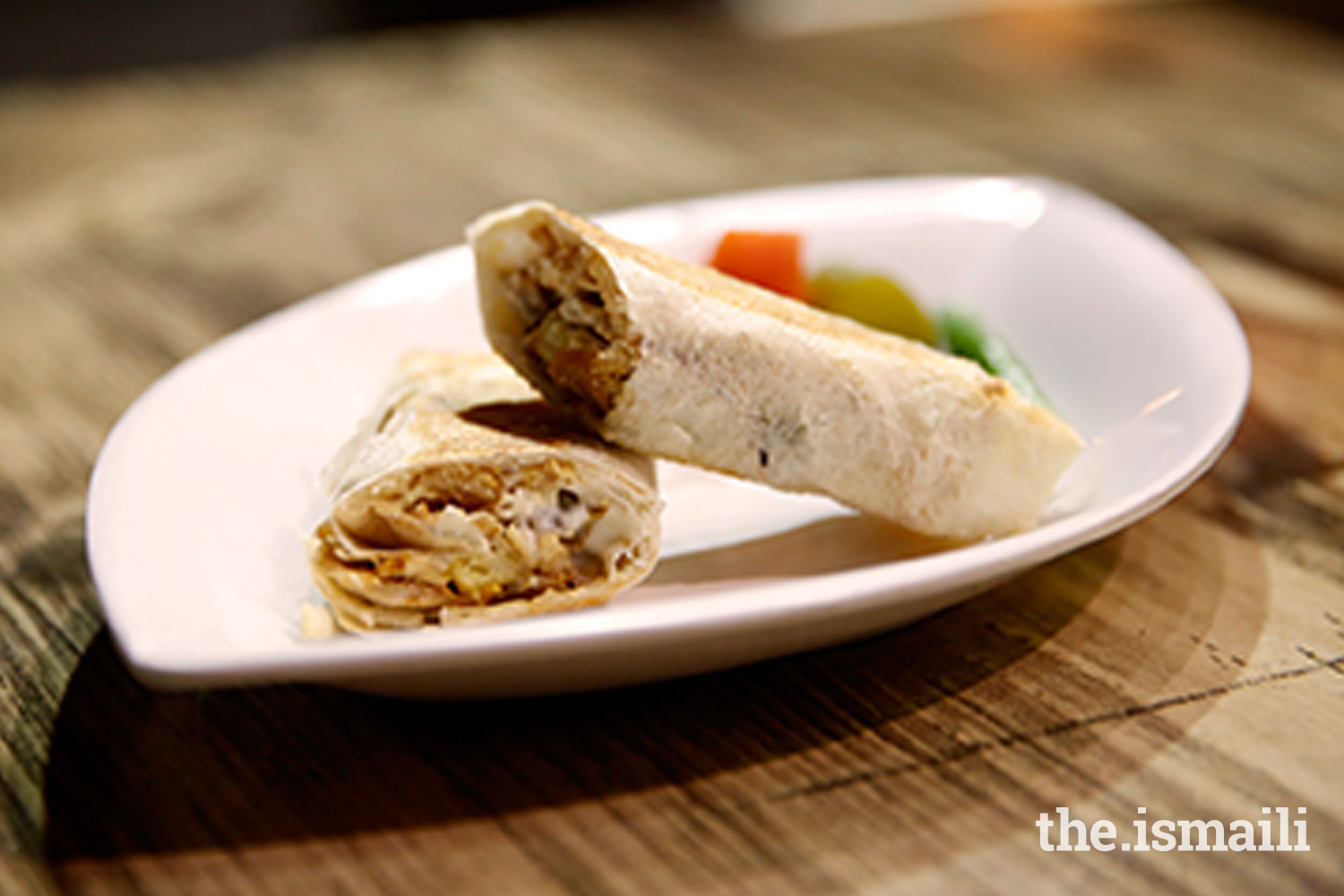 Brimming with meat, this wrap makes for a filling snack when you're on the go!