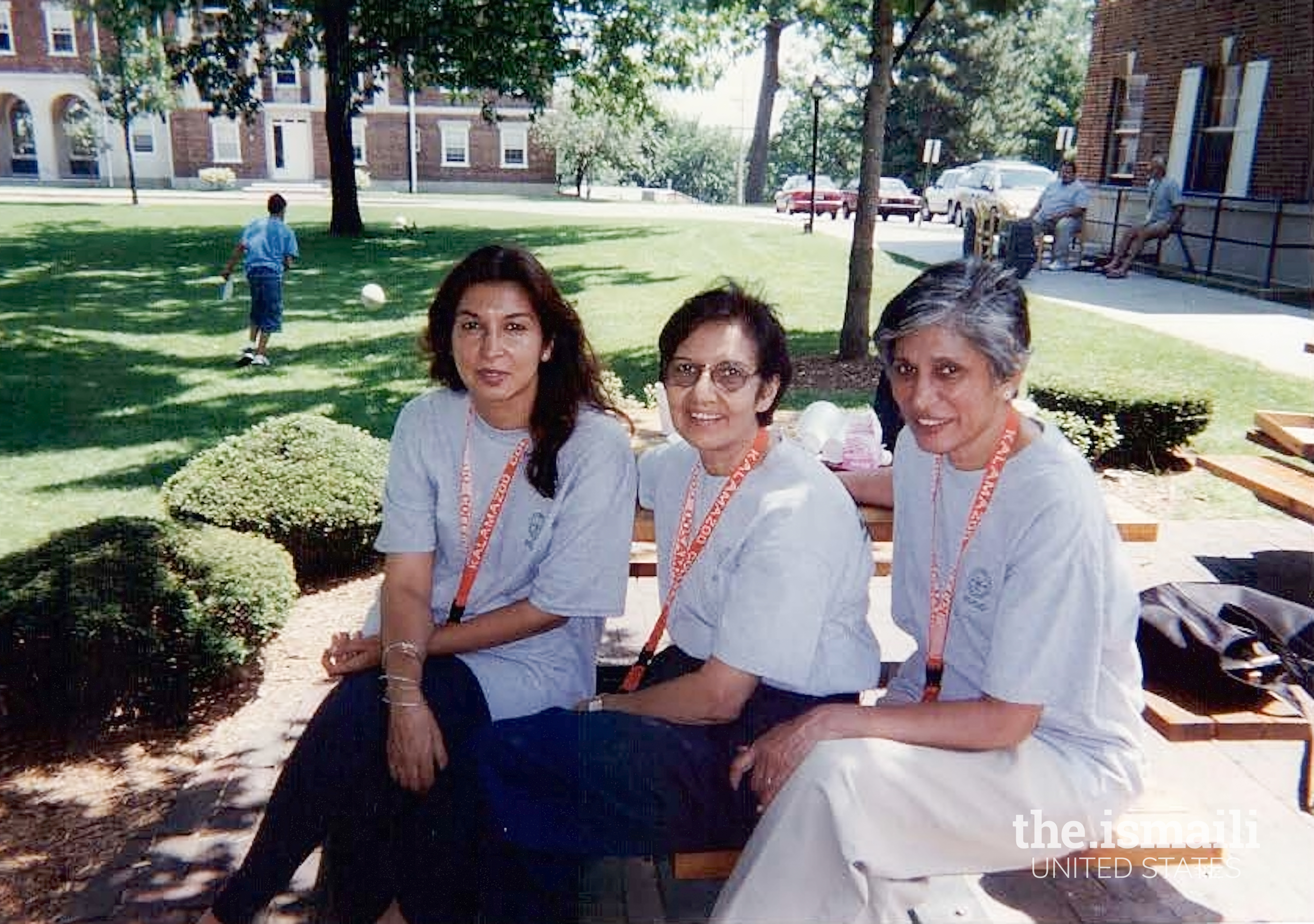 Nadia Lalani, Mali Dhanidina, and Feriyal Ross-Sheriff, Kalamazoo College, Michigan, Summer 2000.