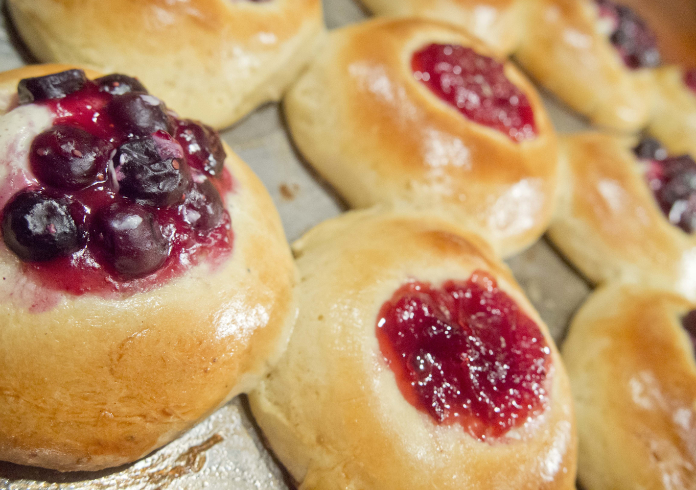 Another way American food merges cultures - Texan version of the Czech Kolaches.