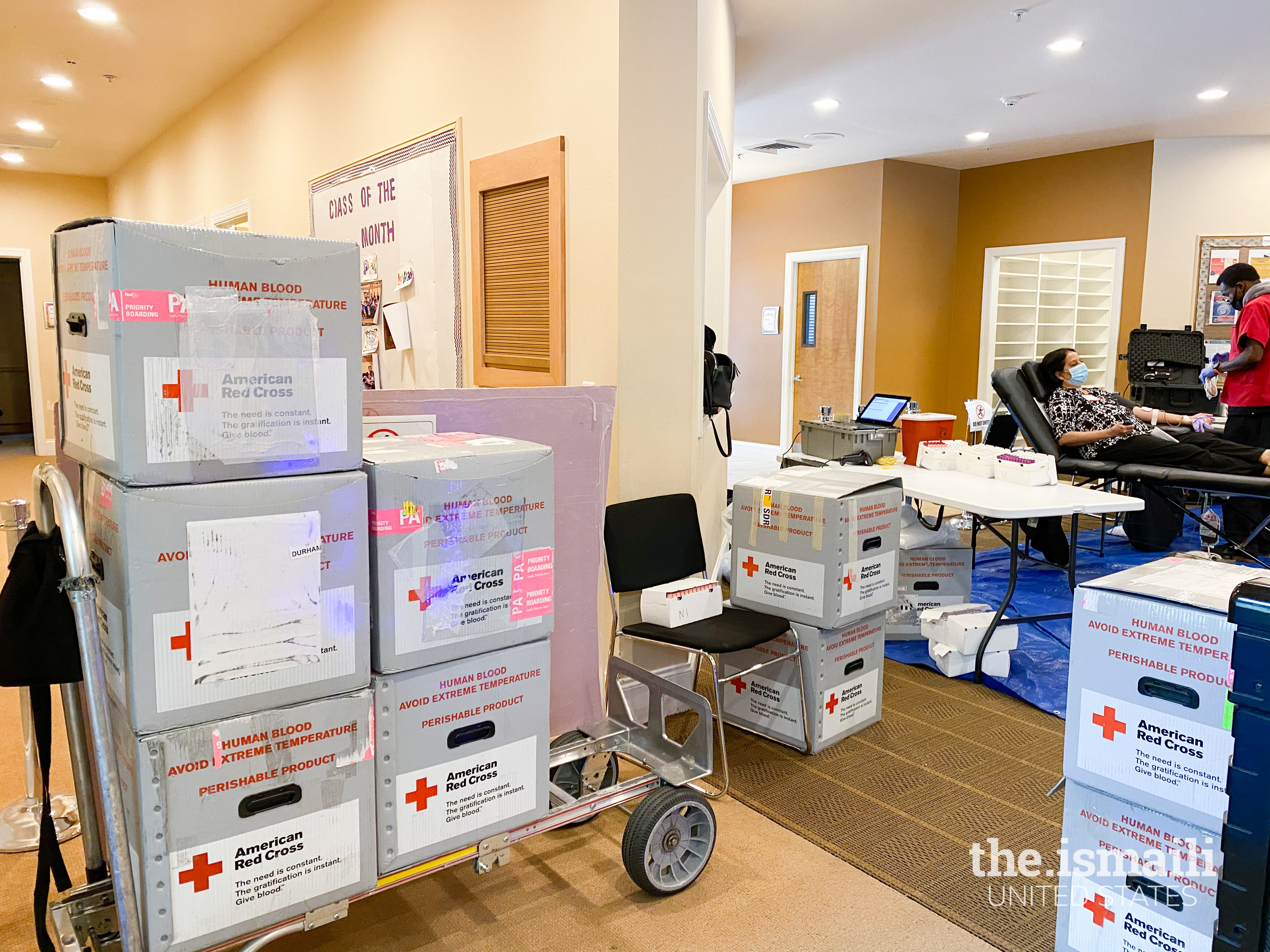 Blood donations collected at the Atlanta South Jamatkhana Interfaith Blood Drive.