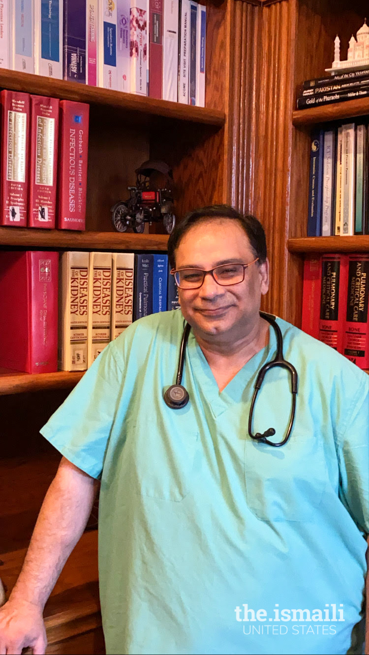 Dr. Salim Surani in his office.