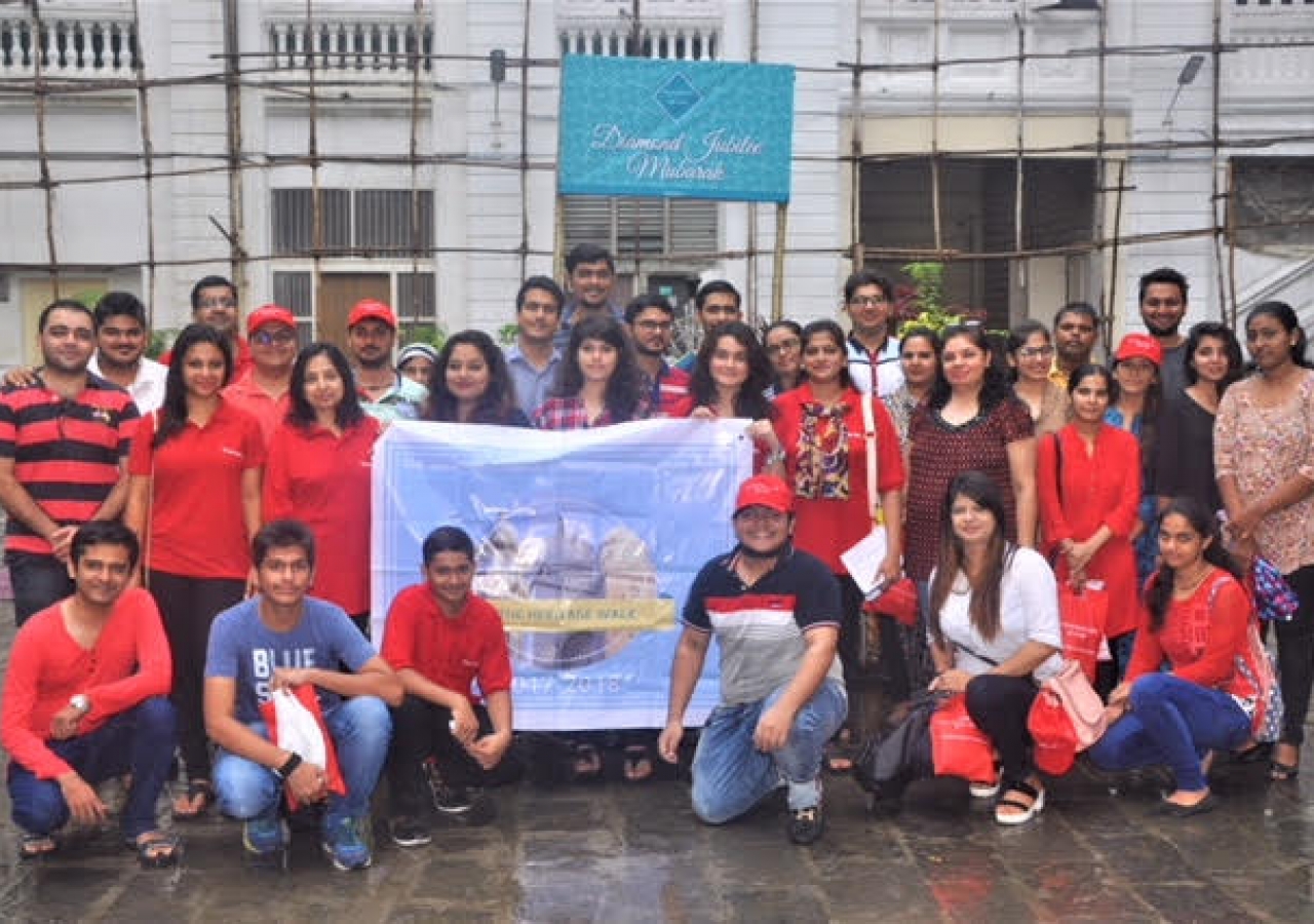 Group picture before we begin the Heritage Walk.