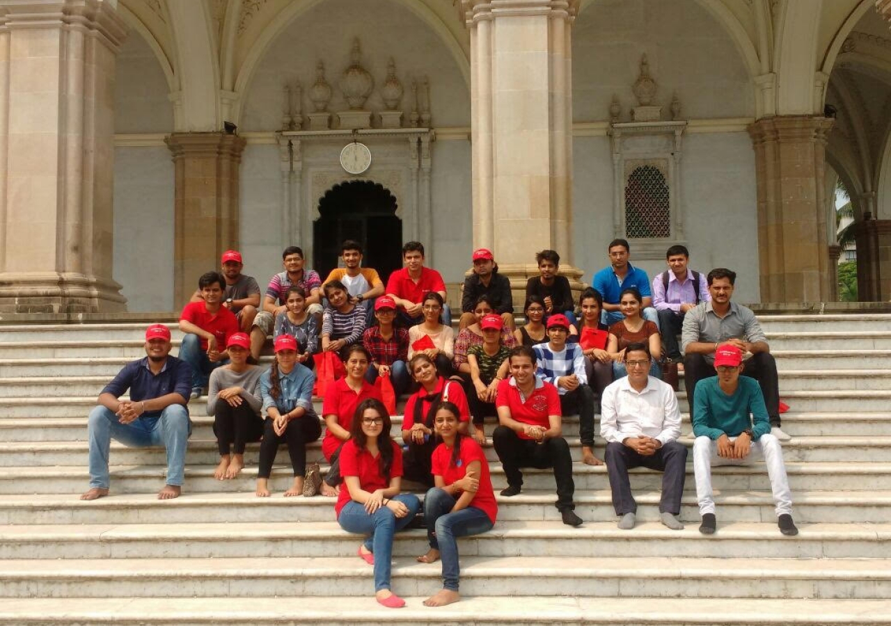 All smiles after the Heritage Walk at Hasanabad.