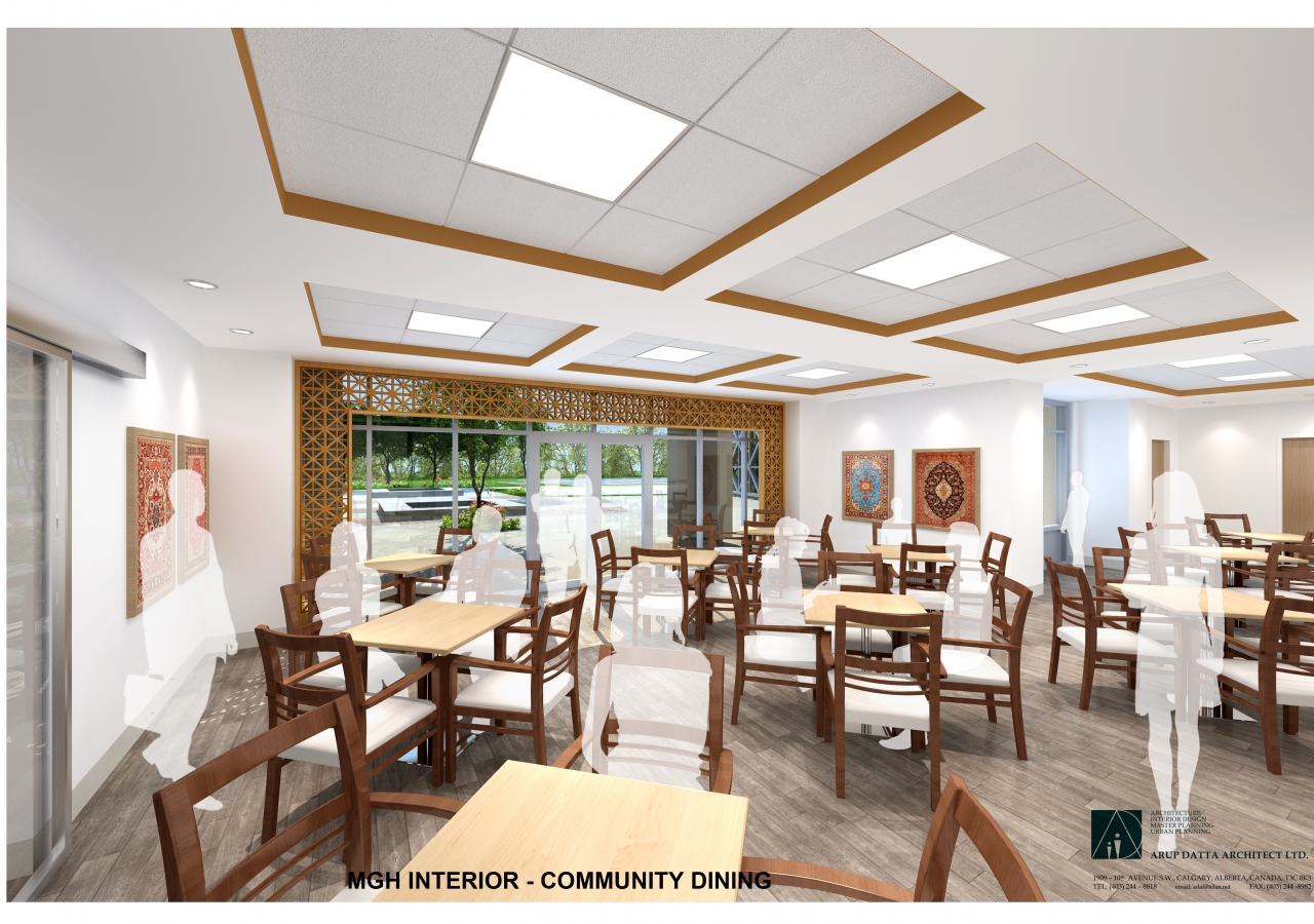 Phase II  Generations Campus, Skyview Ranch Calgary, Community Dining Rendering