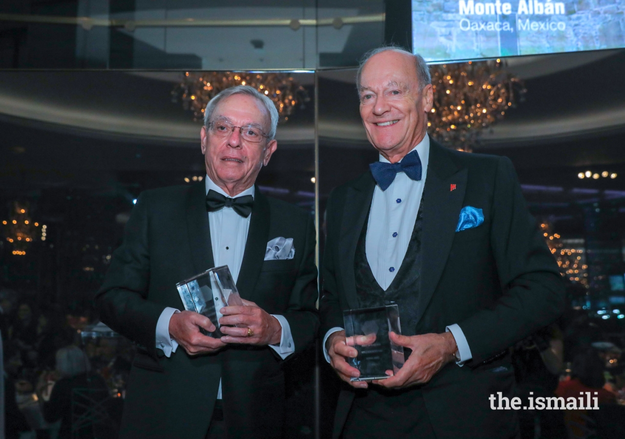 2018 Hadrian Award Recipients, Dr. Eusebio Leal Spengler and Prince Amyn.