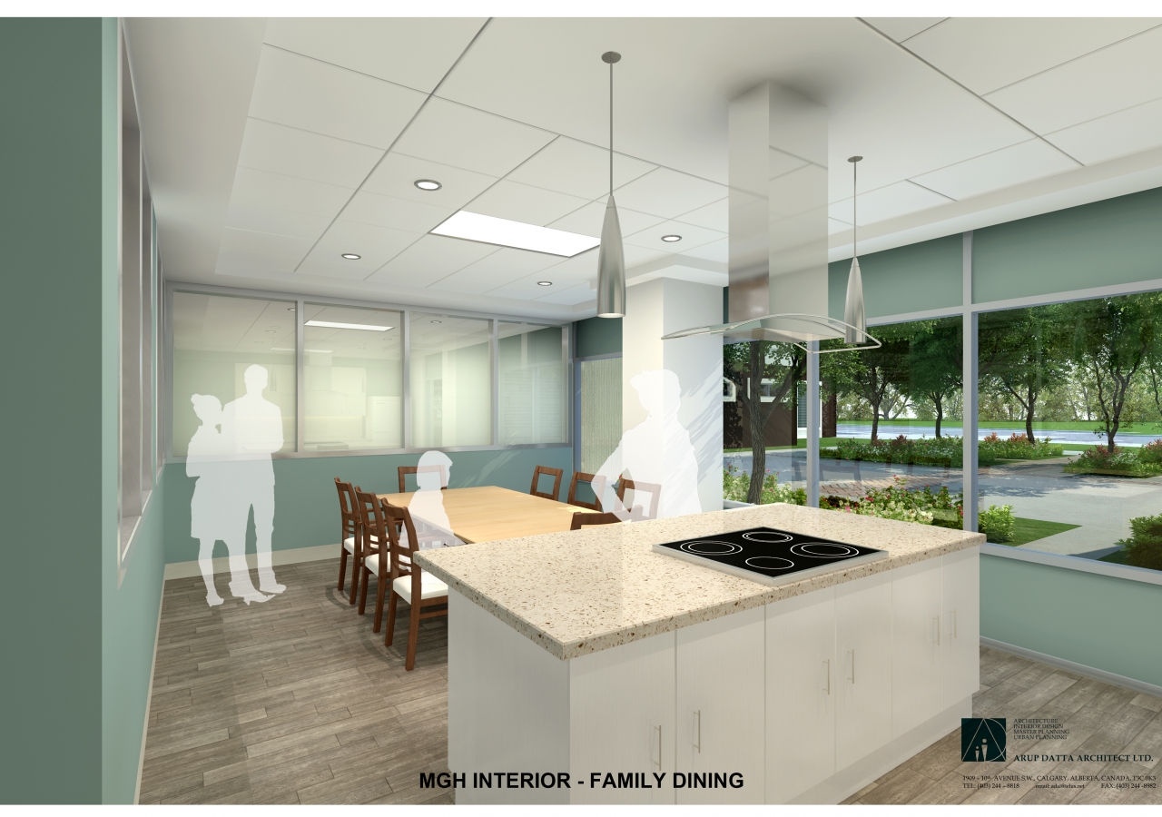 Phase II Generations Campus, Skyview Ranch Calgary, Family Dining Space Rendering