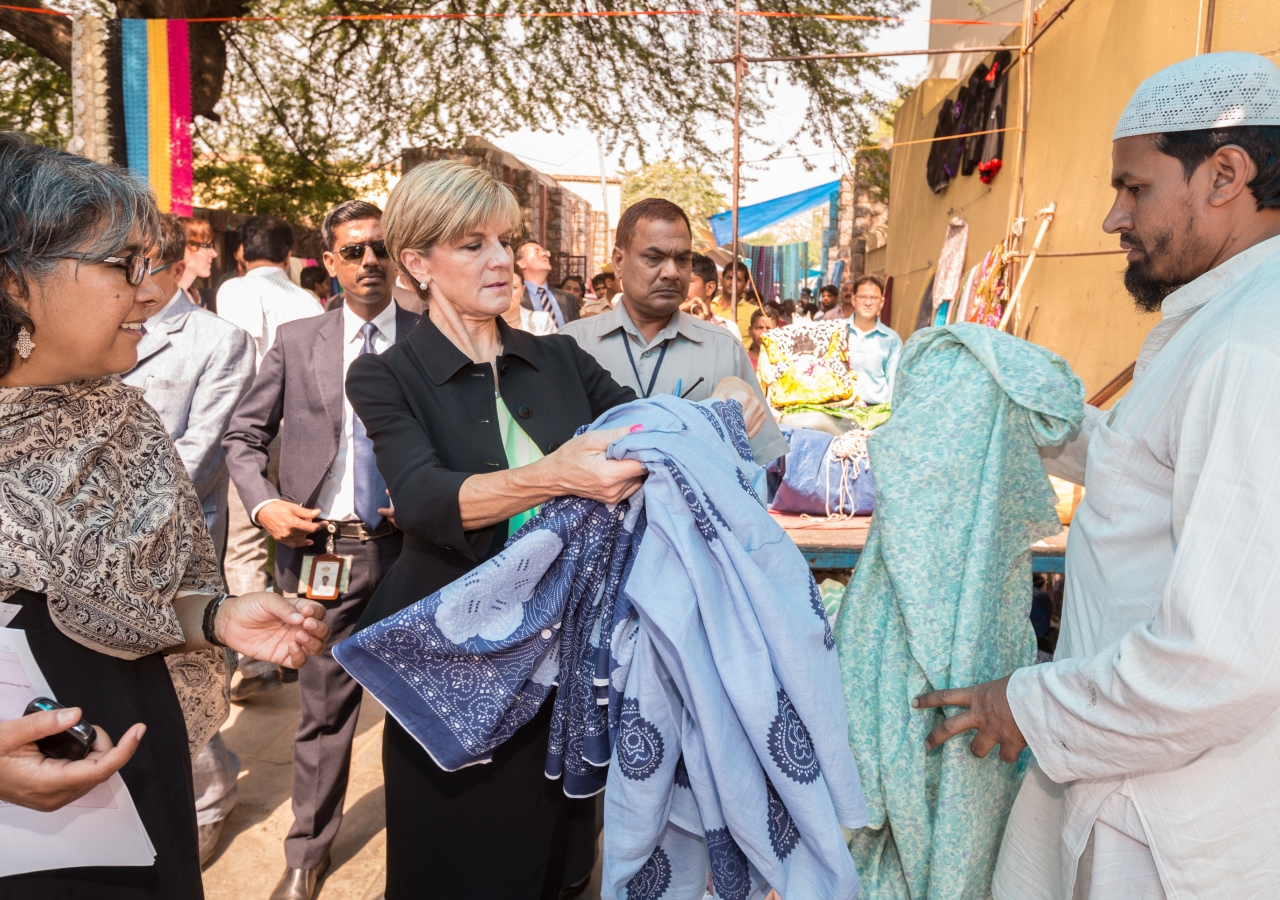 Julia Bishop in India for AKDN