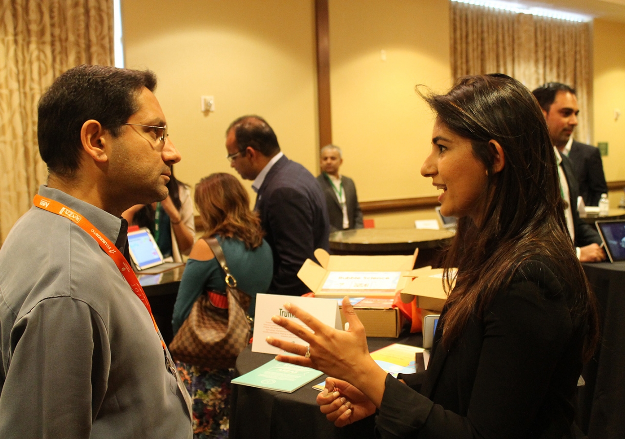 Startup Alley at IPN LaunchPad 2016 is where investors and mentors had a chance to network one-on-one with startup founders seeking funding and advice.