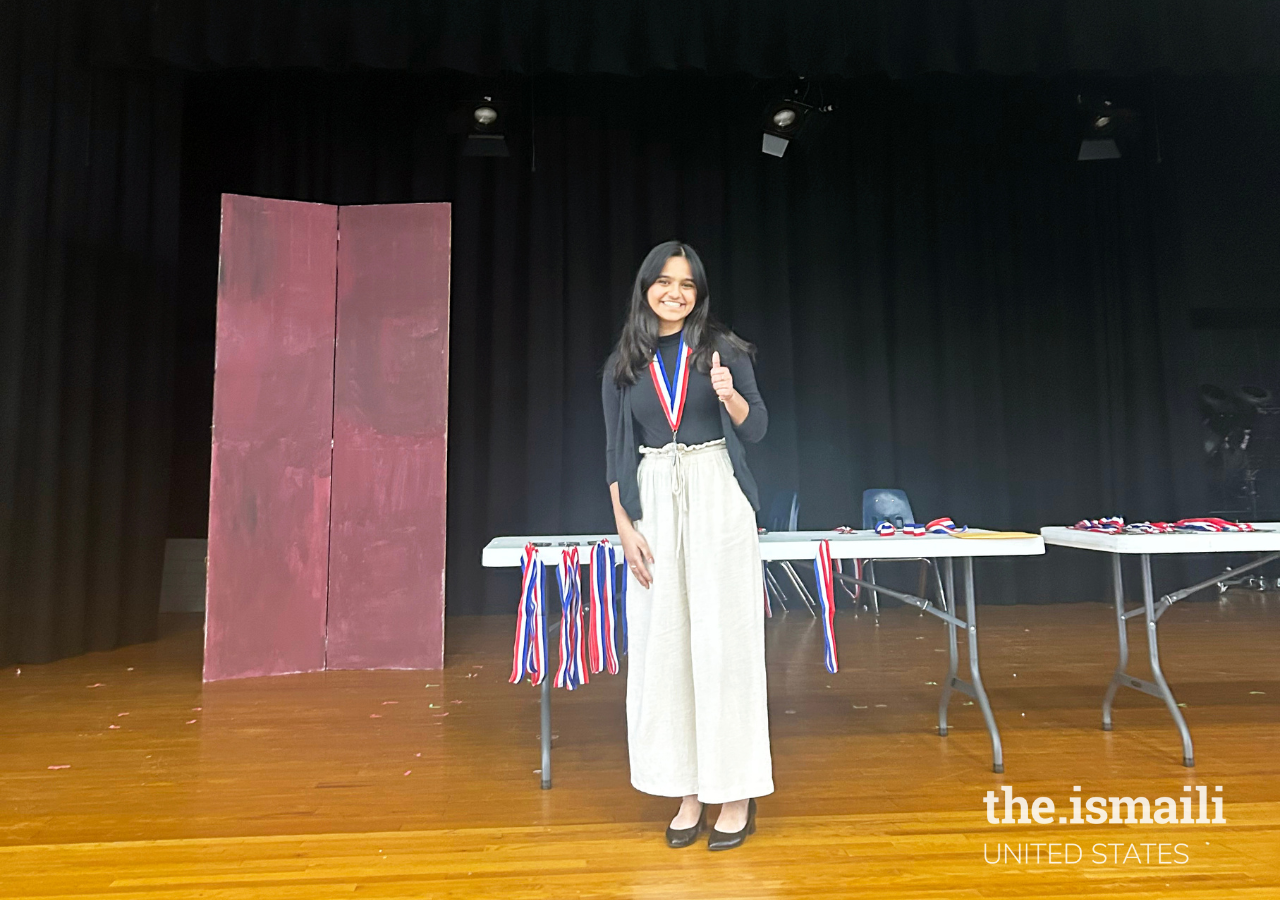 Nabiha Ahmed showcased her talents at the Regional competition held at Garcia Middle School in Fort Bend Independent School District