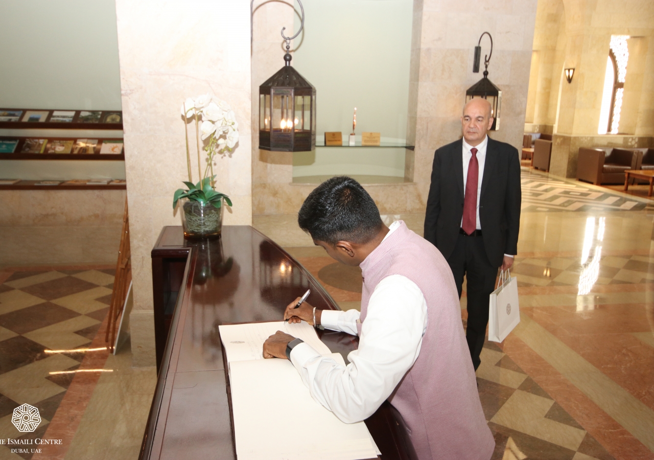 His Excellency Satish Kumar Sivan, Consul General of India to Dubai was hosted at the Ismaili Centre, Dubai