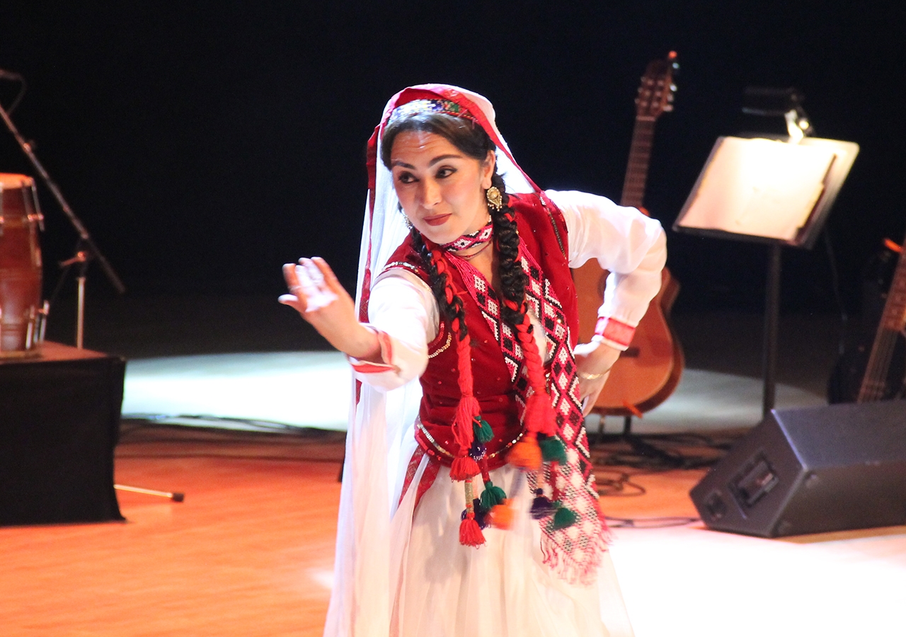 A dancer performs during the Rihla performance in Calgary.