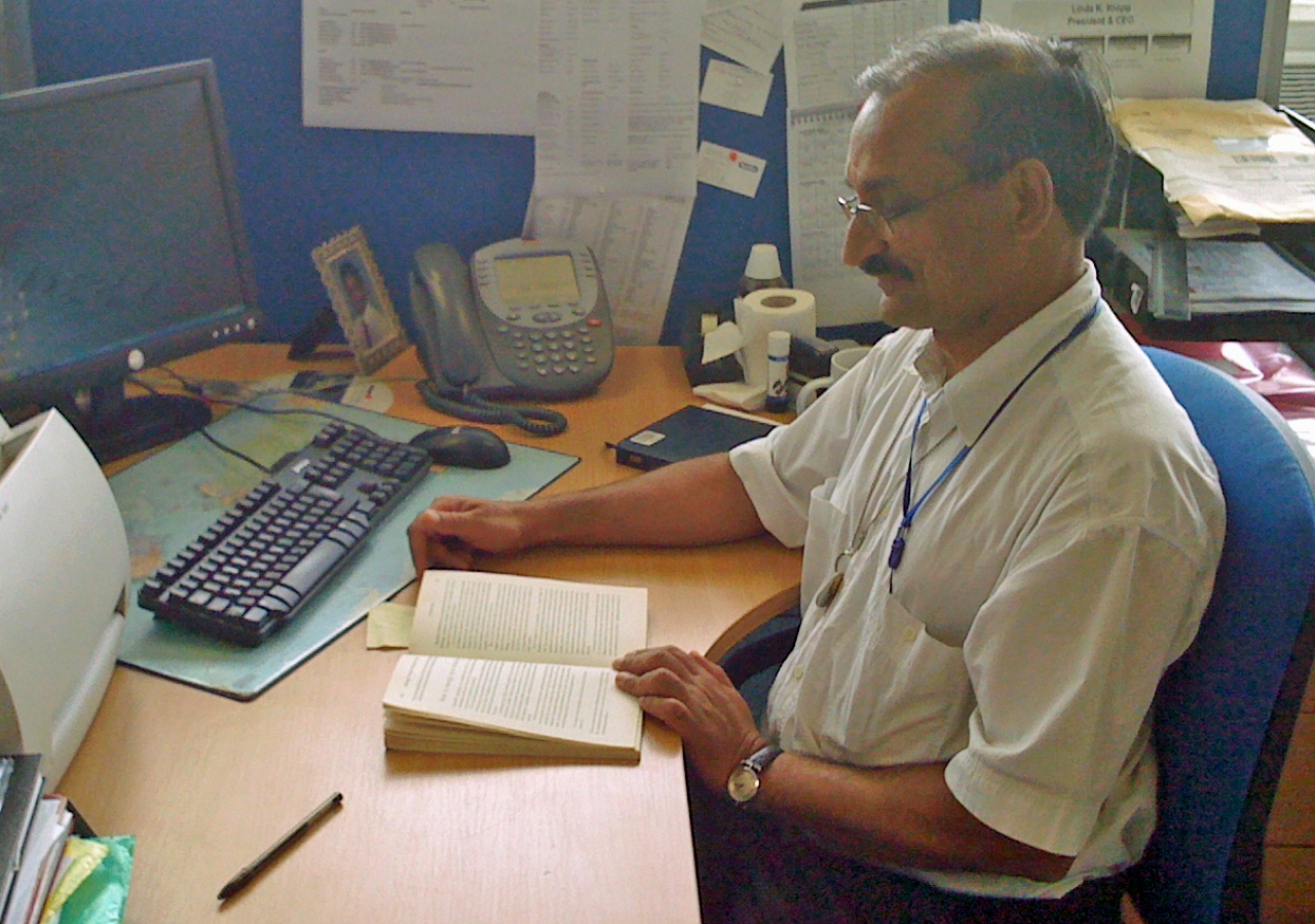 Since joining the Lifelong Learning programme, Zahid Tharani has become a voracious reader.