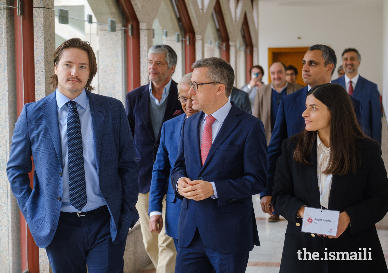 Prince Aly Muhammad and the Mayor of Lisbon, Dr Carlos Moedas, tour the Ismaili Centre, Lisbon.