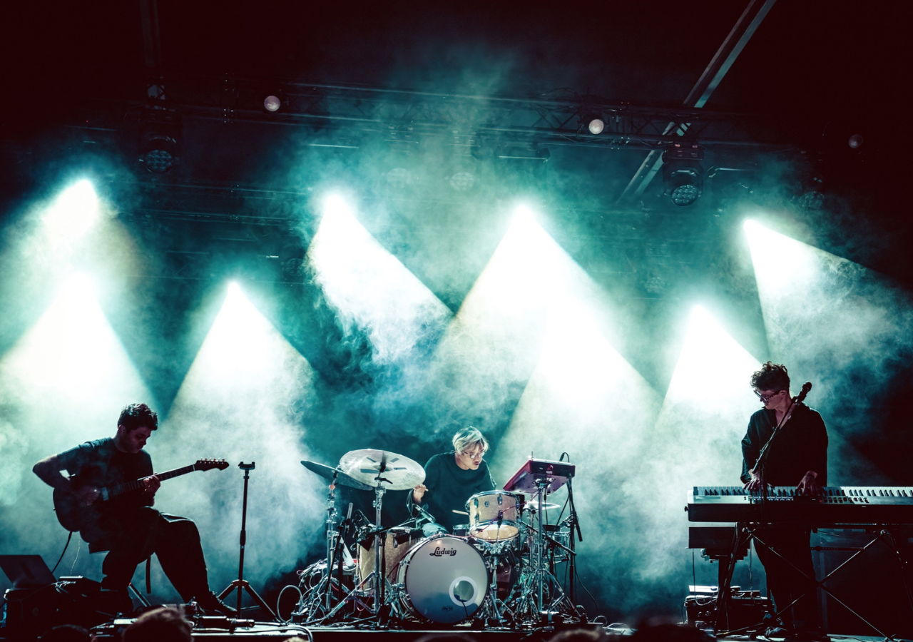 Rafiq Bhatia, Ian Chang, and Ryan Lott of Son Lux, who composed the film score for "Everything Everywhere All At Once." 