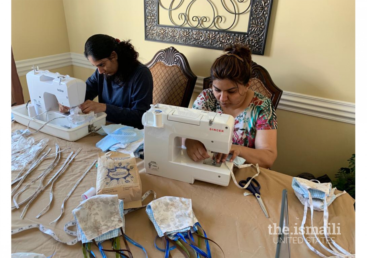 Shireen Bhayani and Bina Bhayani of Memphis, Tennessee -- just some of the over 80 I-CERV volunteers who stitched fabric masks for healthcare workers across the Southeast United States.