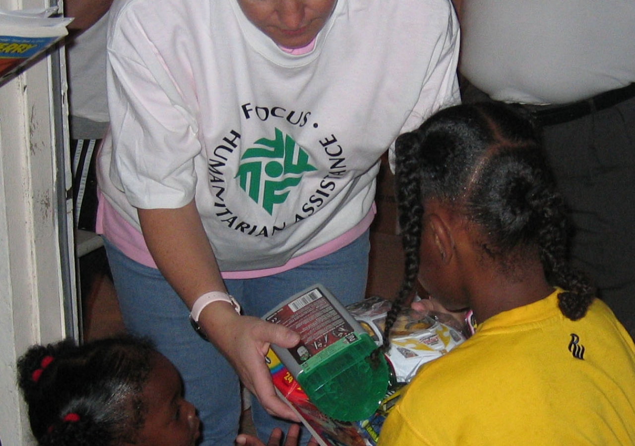 Many families lost their homes and livelihoods following the devastation of Hurricane Katrina. FOCUS volunteers and staff in San Antonio, brought smiles to the faces of young children and families by distributing clothes, toys and basic amenities as part 