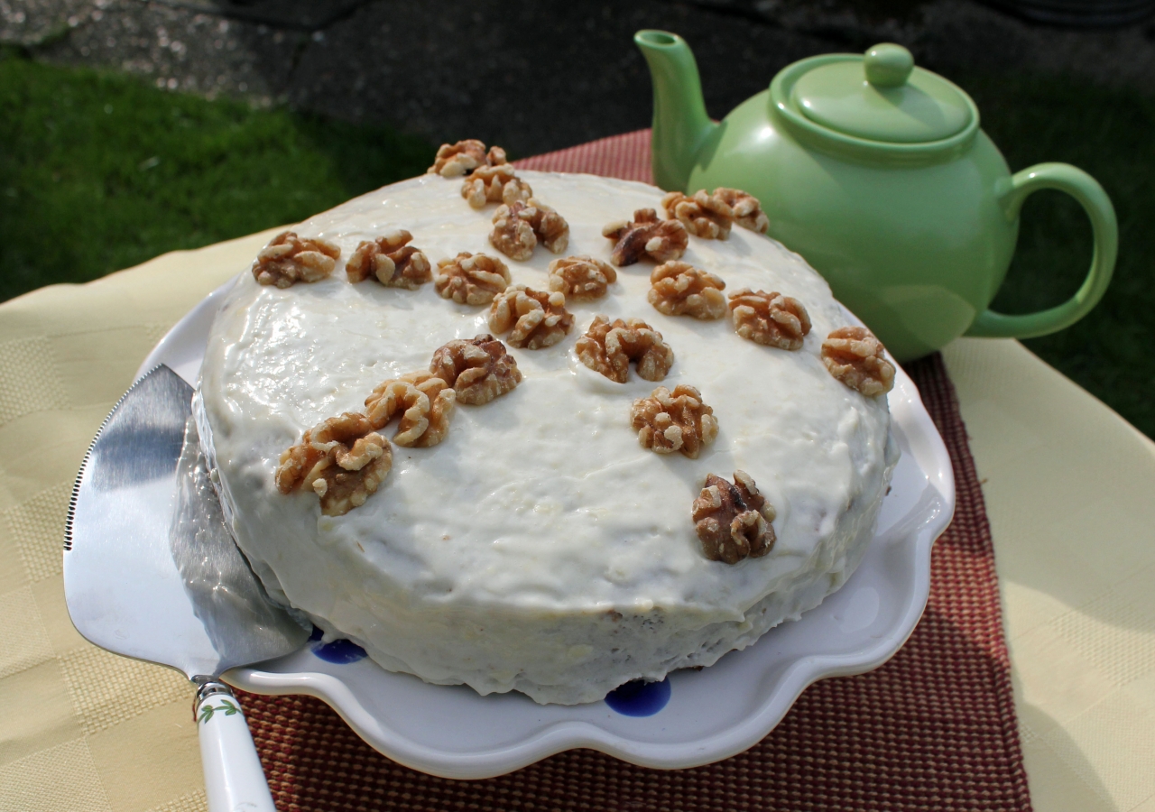 Carrot Walnut Cake.