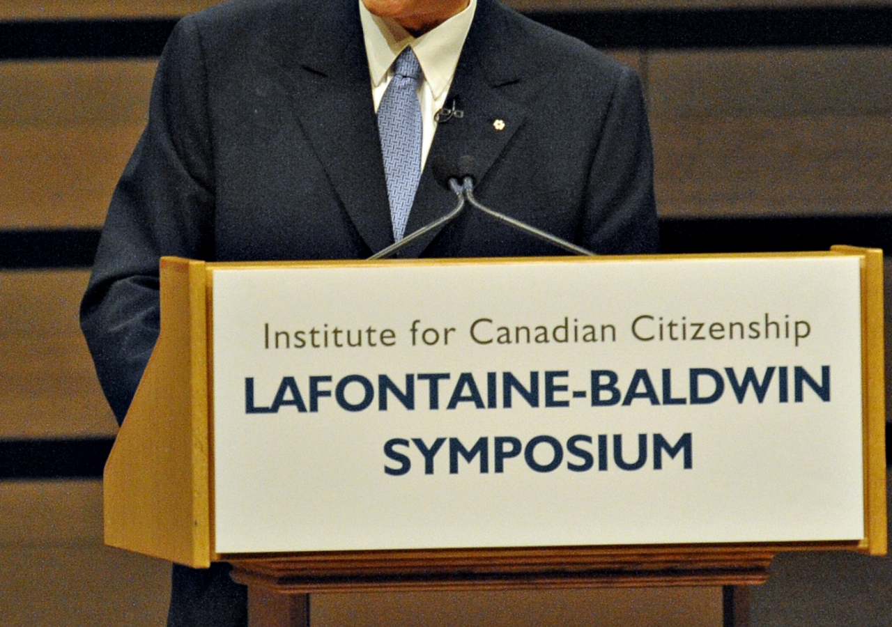 Mawlana Hazar Imam addressed the 10th annual LaFontaine-Baldwin Symposium in Toronto on Friday, 15 October 2010.