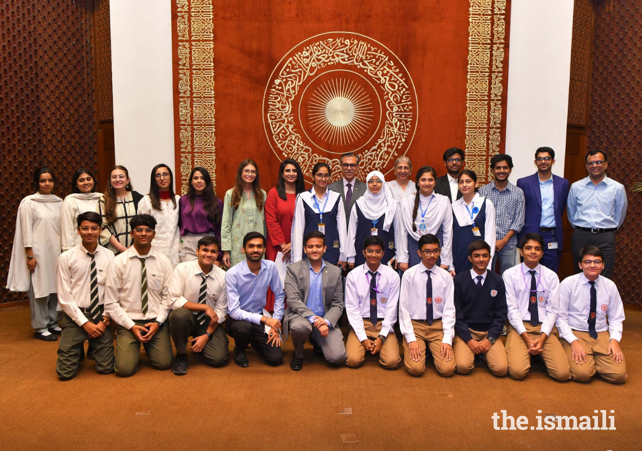 AKU's President Sulaiman Shahabuddin with participants of the inaugural President’s Challenge for Climate Solutions.