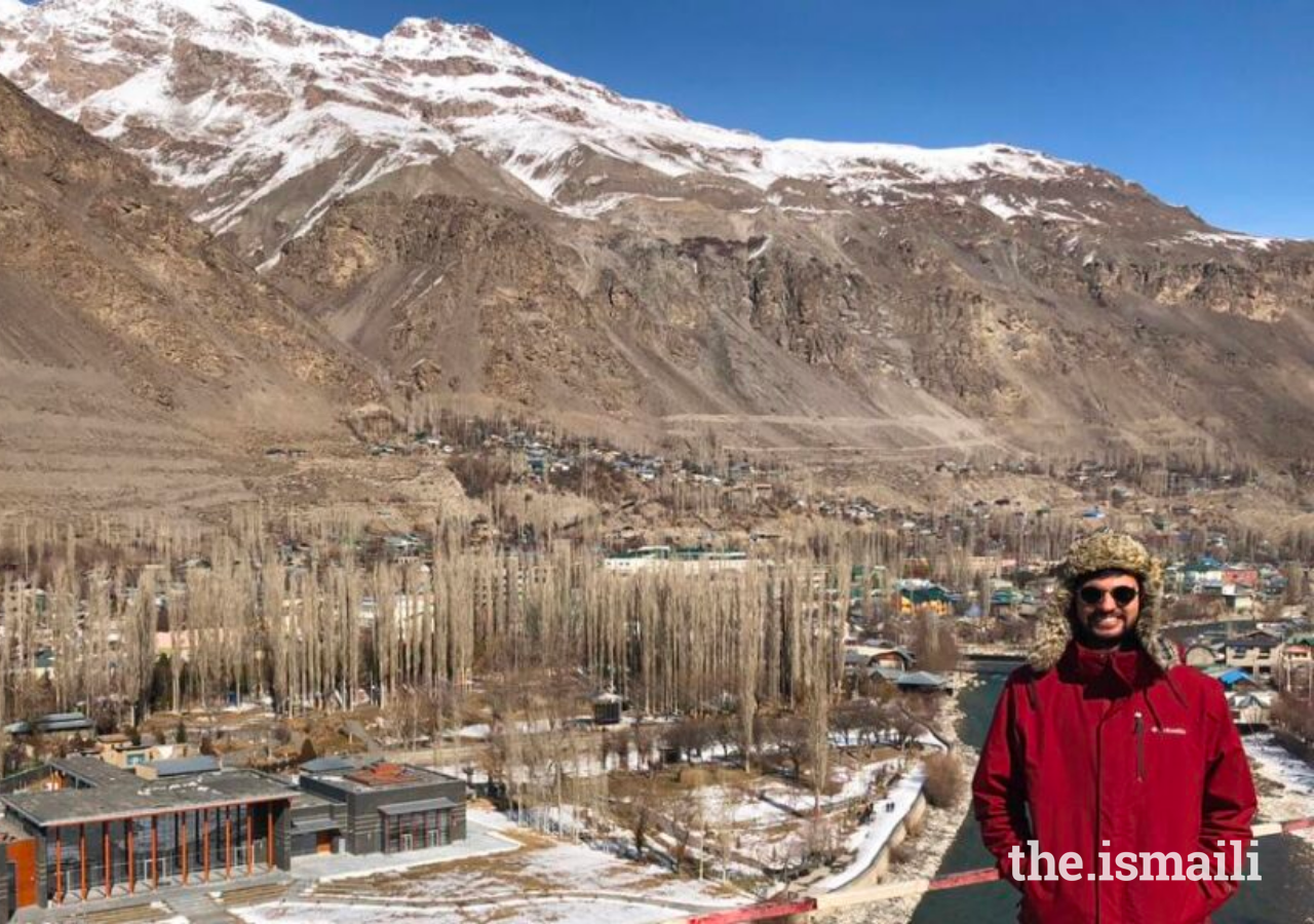 Inam in Khorog, Tajikistan, during his Fellowship.