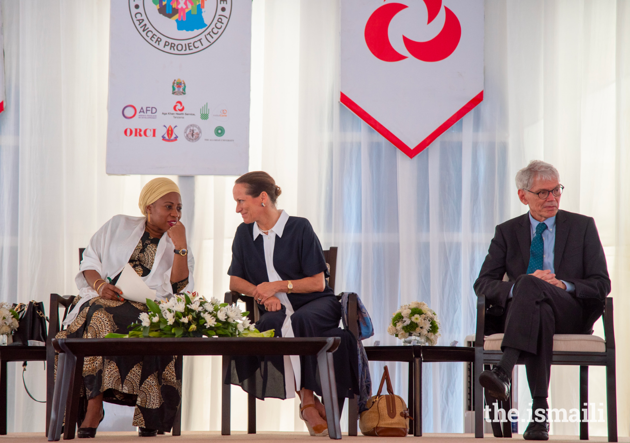 Honorable Ummy Ally Mwalimu, Minister of Health of the United Republic of Tanzania and Princess Zahra laid the foundation stone of the cancer care centre at the Aga Khan Hospital, Dar es Salaam.