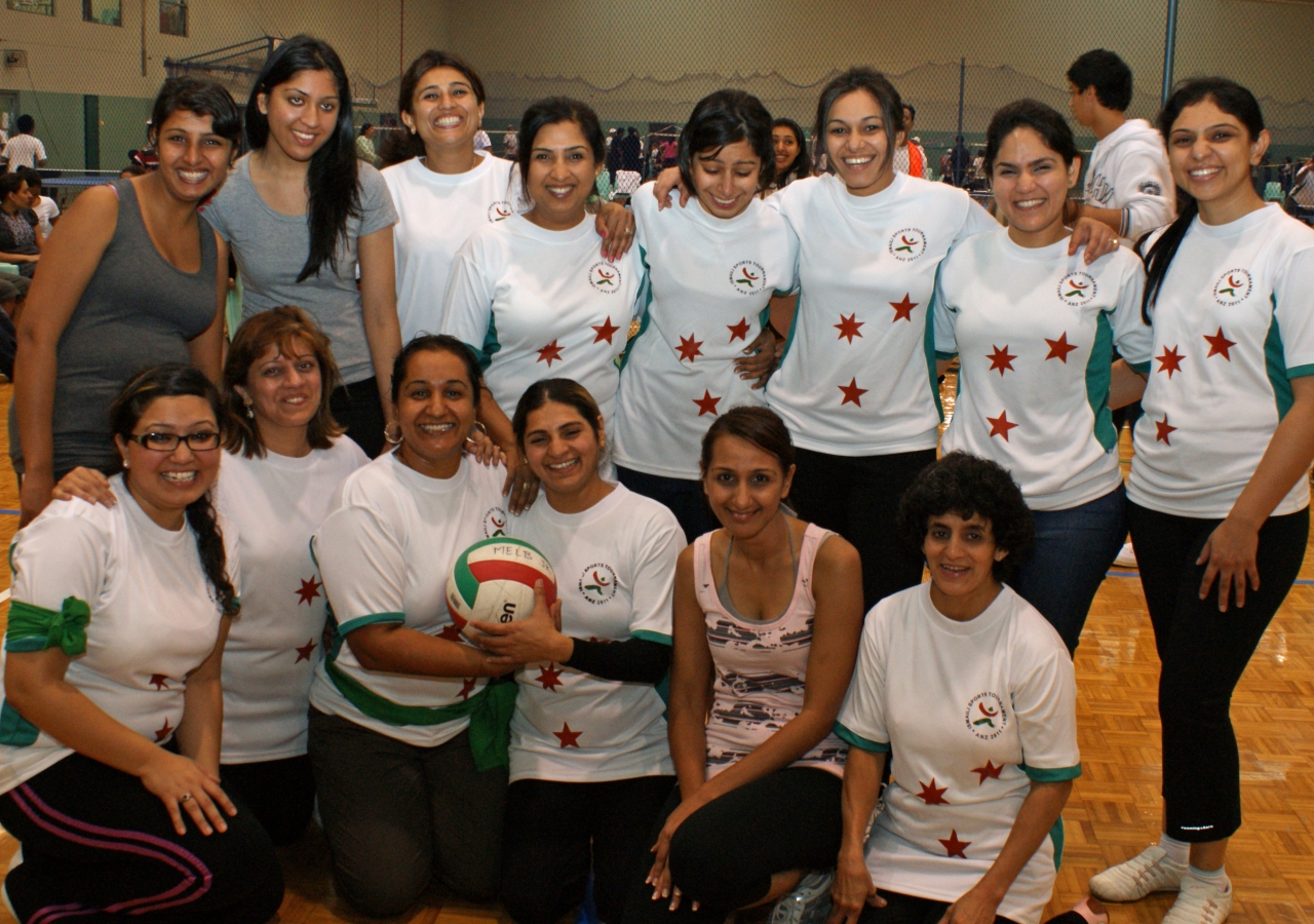 The Sydney Womens Netball Team at the 2011 National Ismaili Sports Tournament.