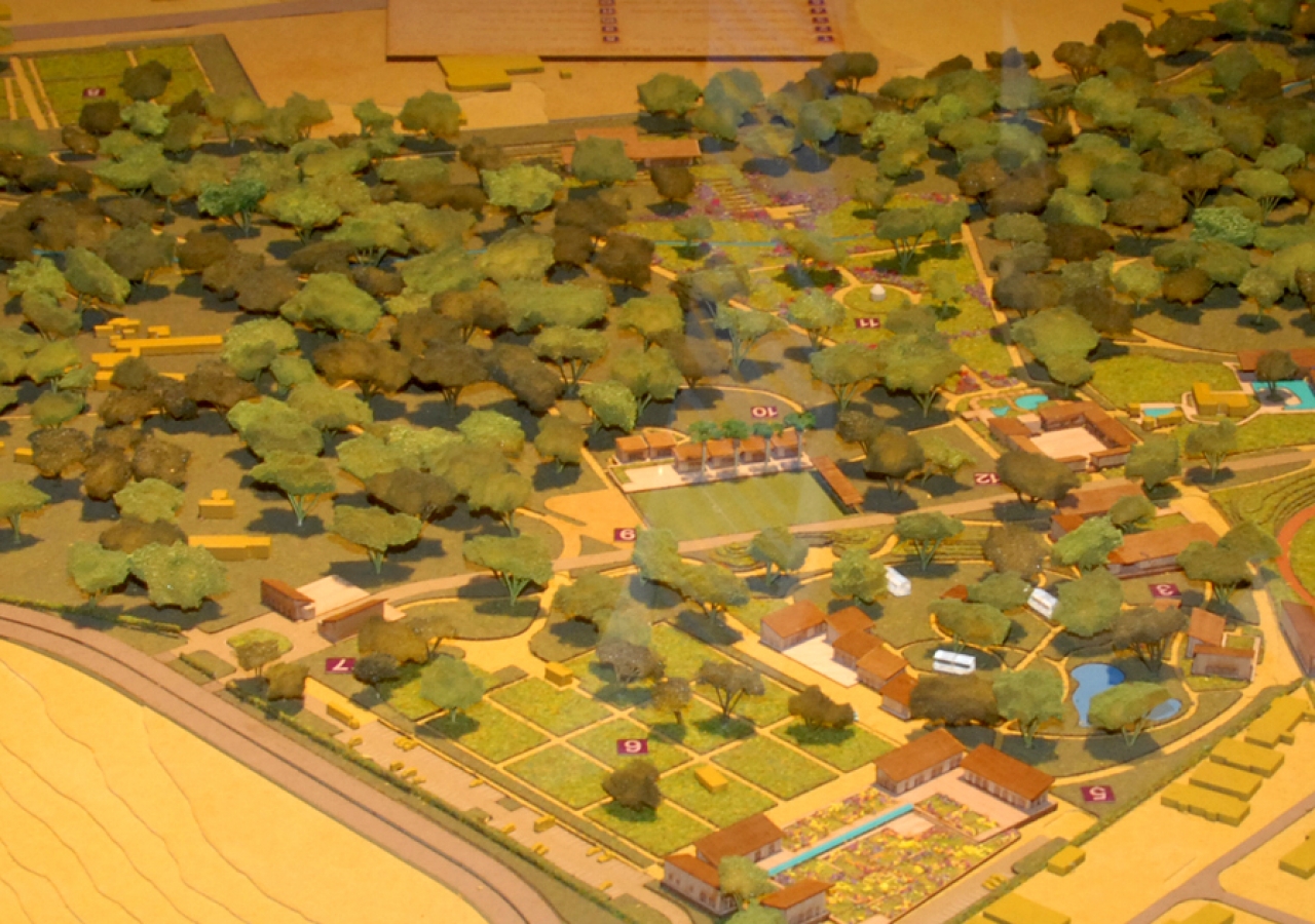 A close-up view of the Nairobi City Park model.