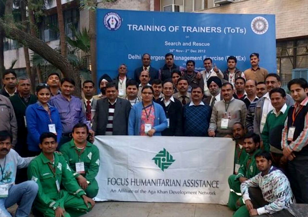 FOCUS Search and Rescue Team members Aashik Surani, Sarfaraz Jivani, Farhan Prasla and Amirali Wadseriya conducted a three-day “Training of Trainers” in search and rescue.