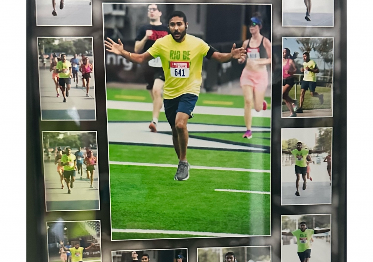 Running of the Bulls 5k race, 2017. Nizar’s first race.