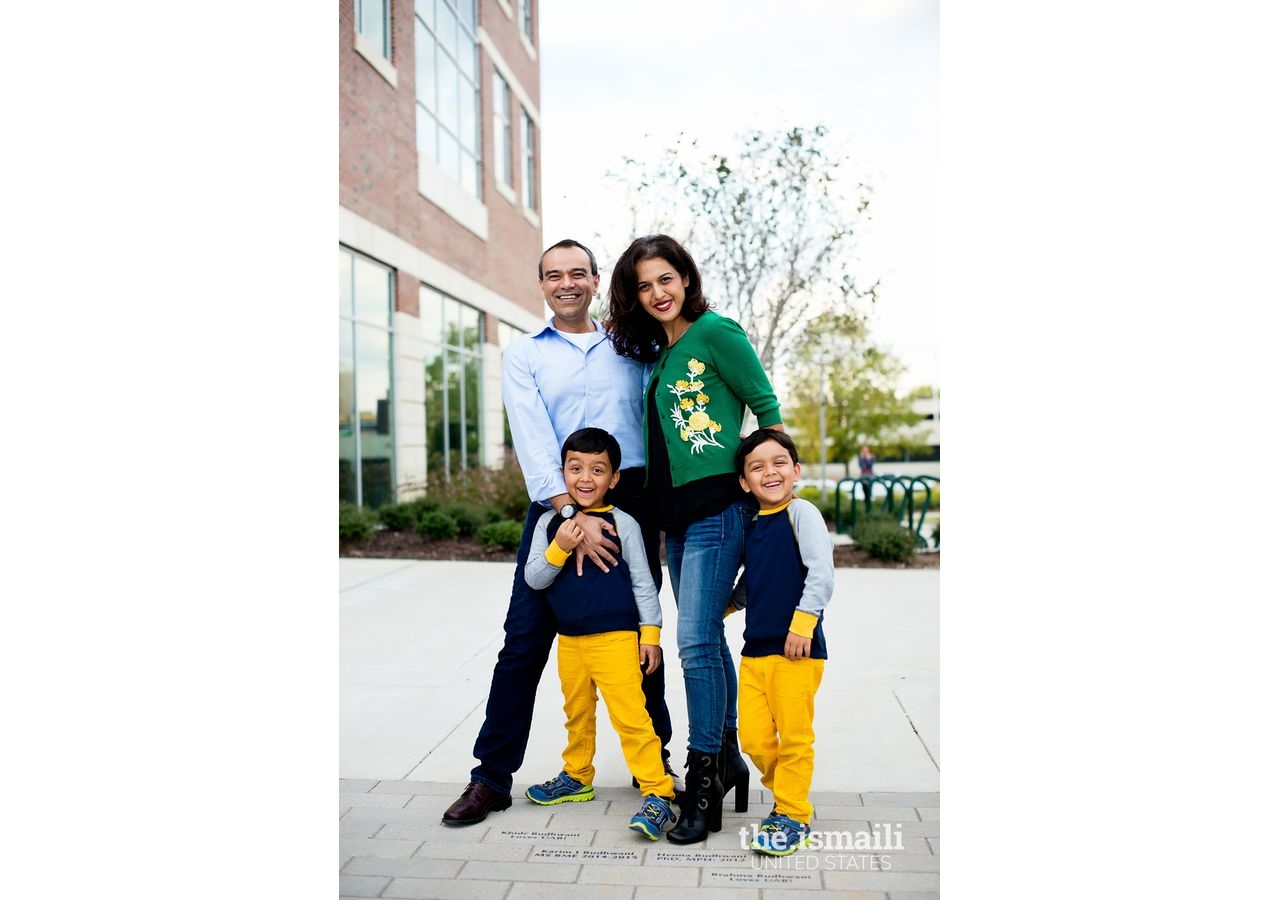 Dr. Henna Budhwani with her family.