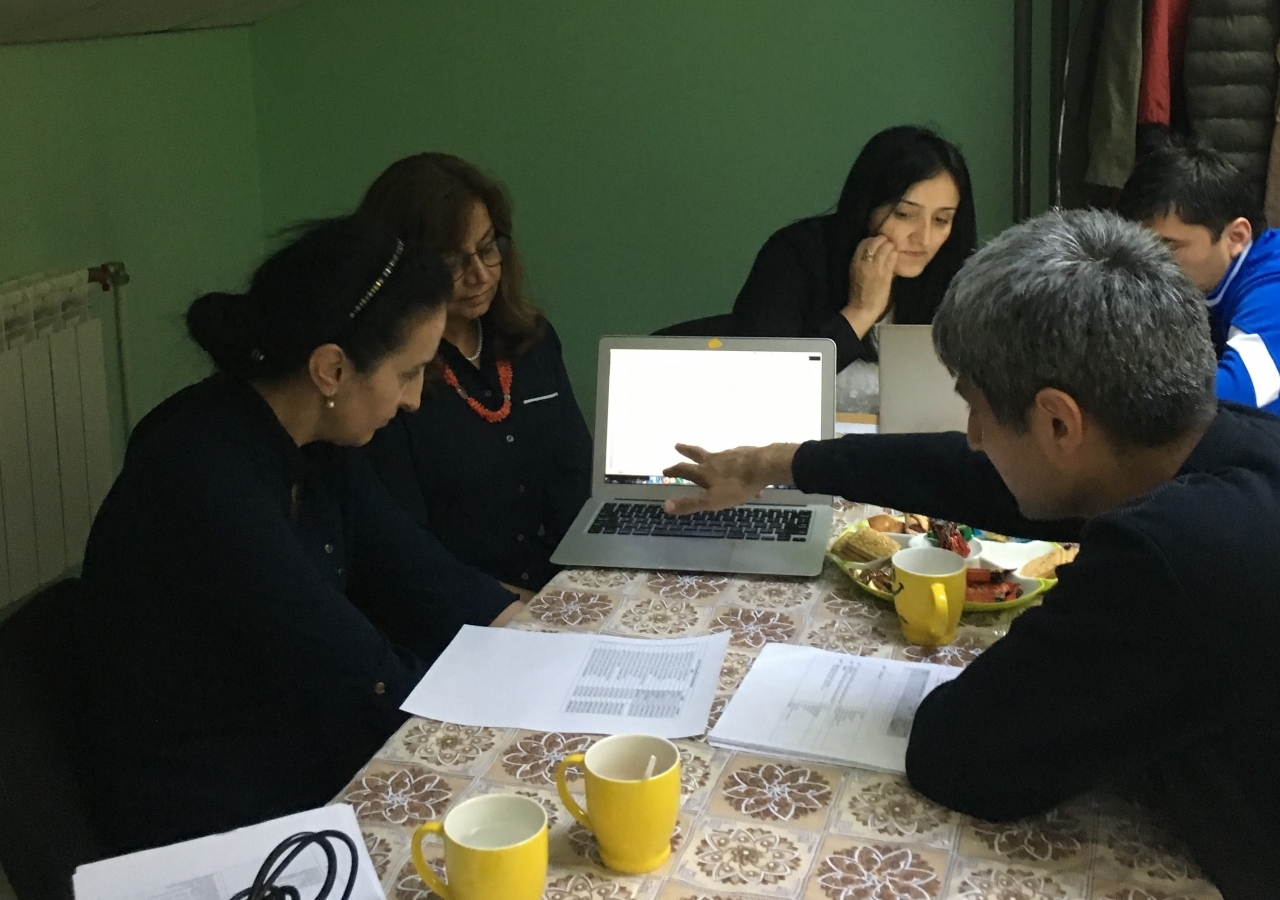 Dr. Seema working with QoL team members from Tajikistan in Ekaterinburg, Russia