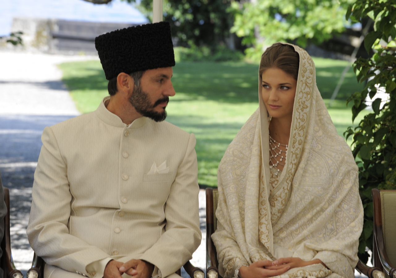 Prince Rahim and Princess Salwa during their nikah ceremony.