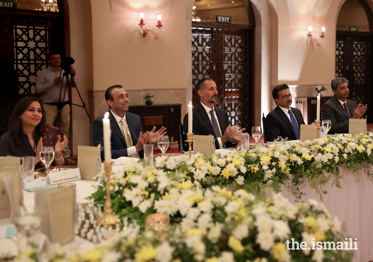 Following his first day of discussions with Jamati and AKDN institutions, Prince Rahim attended a dinner hosted by the Ismaili Council for Pakistan.