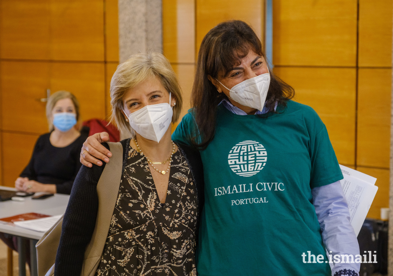 Alida Visram, Chairman of the Aga Khan Health Board (Portugal) and Dr Marta Temido, Portugal’s Minister for Health.