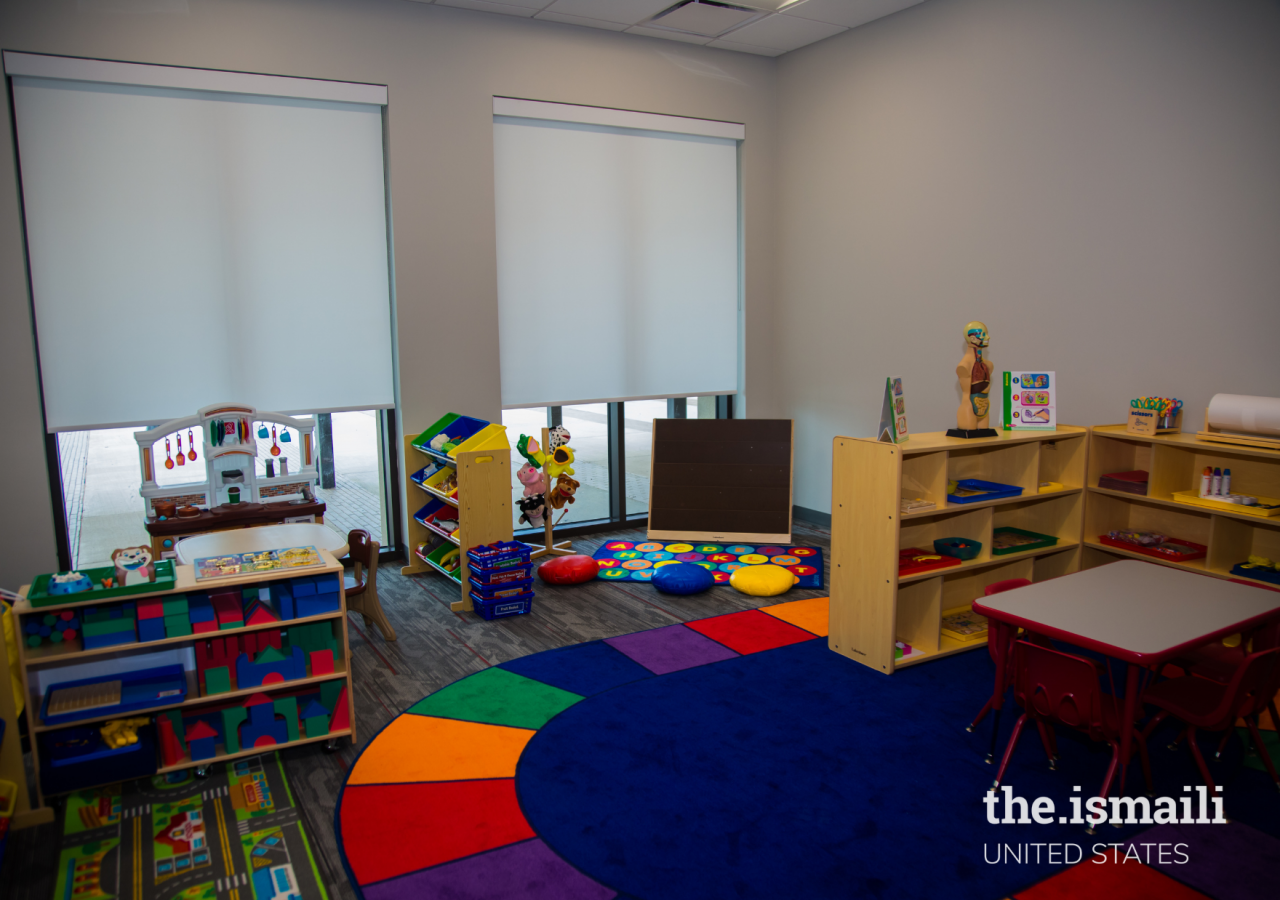 A room in the Education Wing of the Harvest Green Jamatkhana.