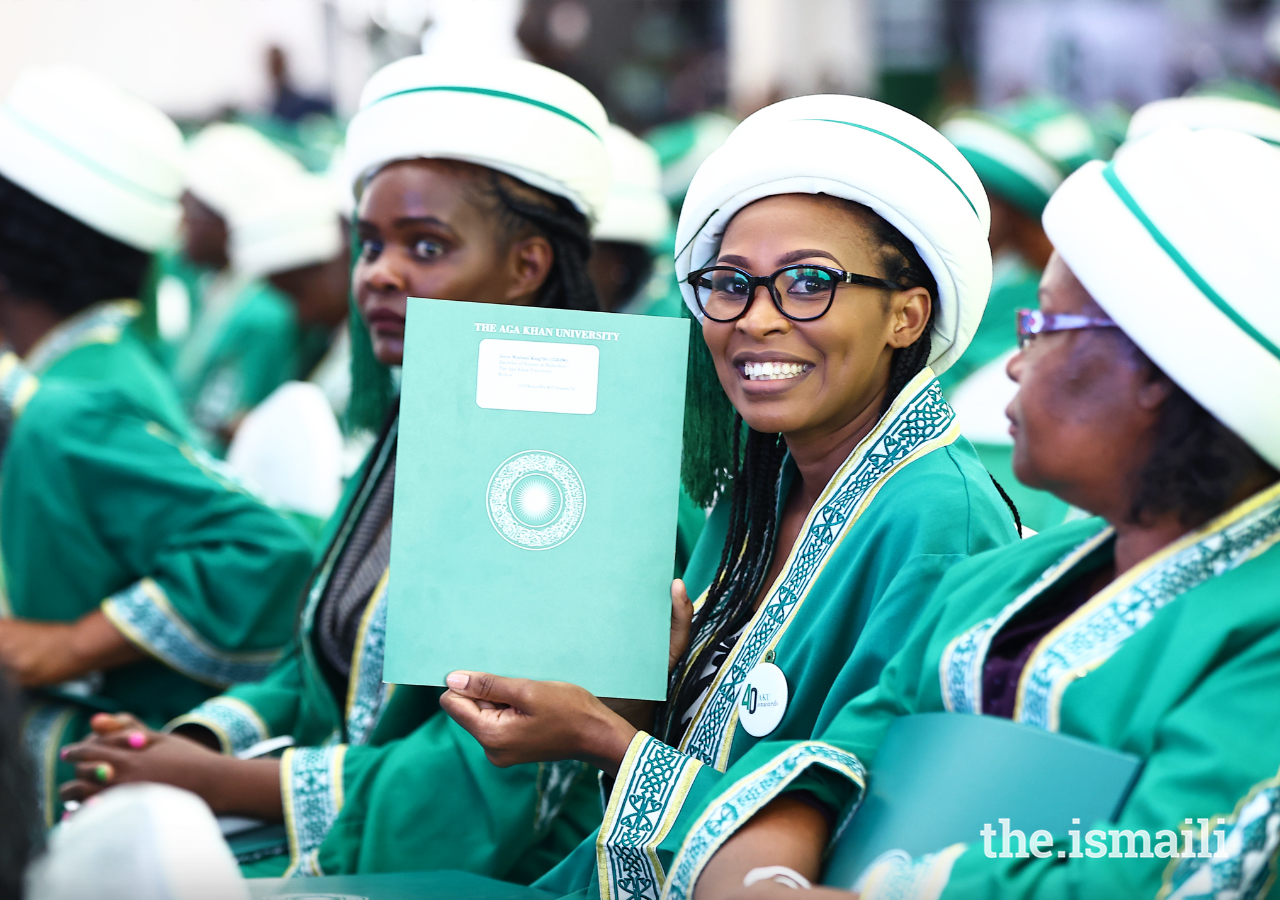 The Convocation ceremony took place simultaneously across AKU’s campuses in Karachi, Nairobi (pictured), Dar es Salaam, and Kampala.