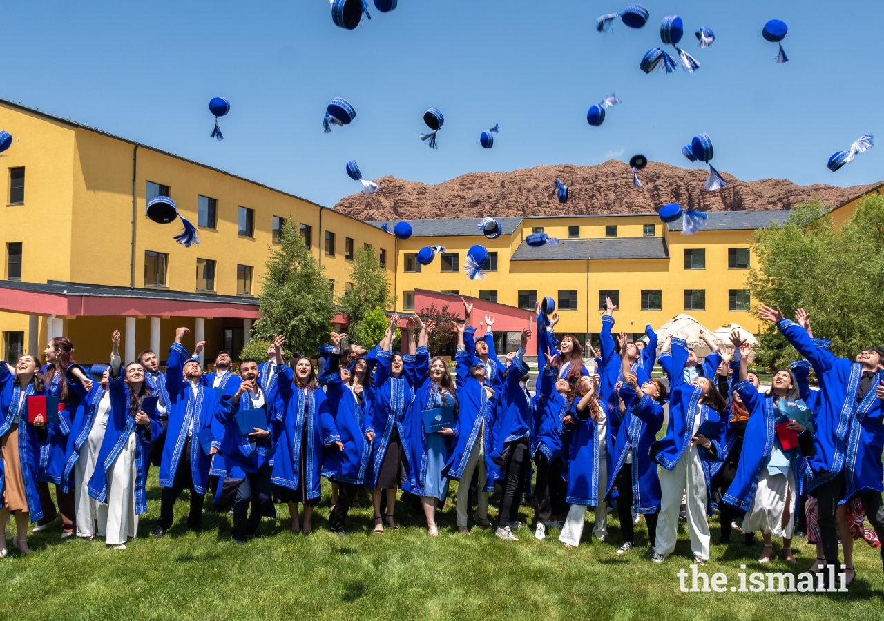 Graduates celebrate their achievements after completing their undergraduate studies at UCA’s school of arts and sciences.