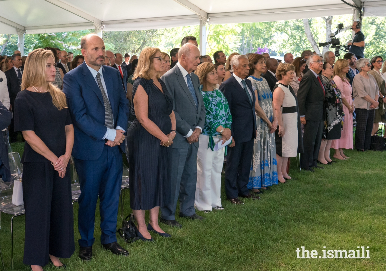 Guests observe the Nashid al-Imamah at the Imamat Day reception on 4 July 2024.