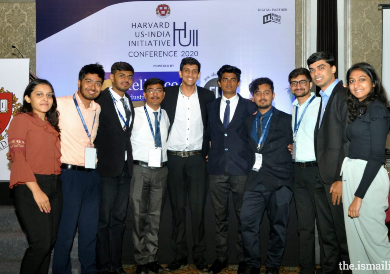 The RFS Contingent at the HUII Conference: from left to right: Arisha Chamadia, Aizaz Dosani, Ali Charaniya, Rahim Panjwani, Saif Lakhani, Yasin Lalani, Tanzim Thobani, Sahil Kadiwar, Nizar Mesani and Ashna Dawoodani