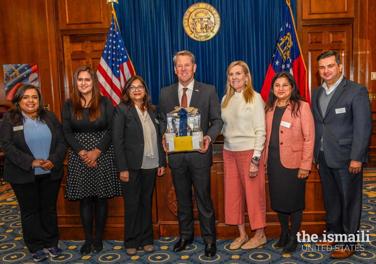 Governor Brian Kemp and First Lady Marty Kemp meet Ismaili Council leaders and discuss ways in which members of the Ismaili community can continue to contribute to improving quality of life in Georgia.